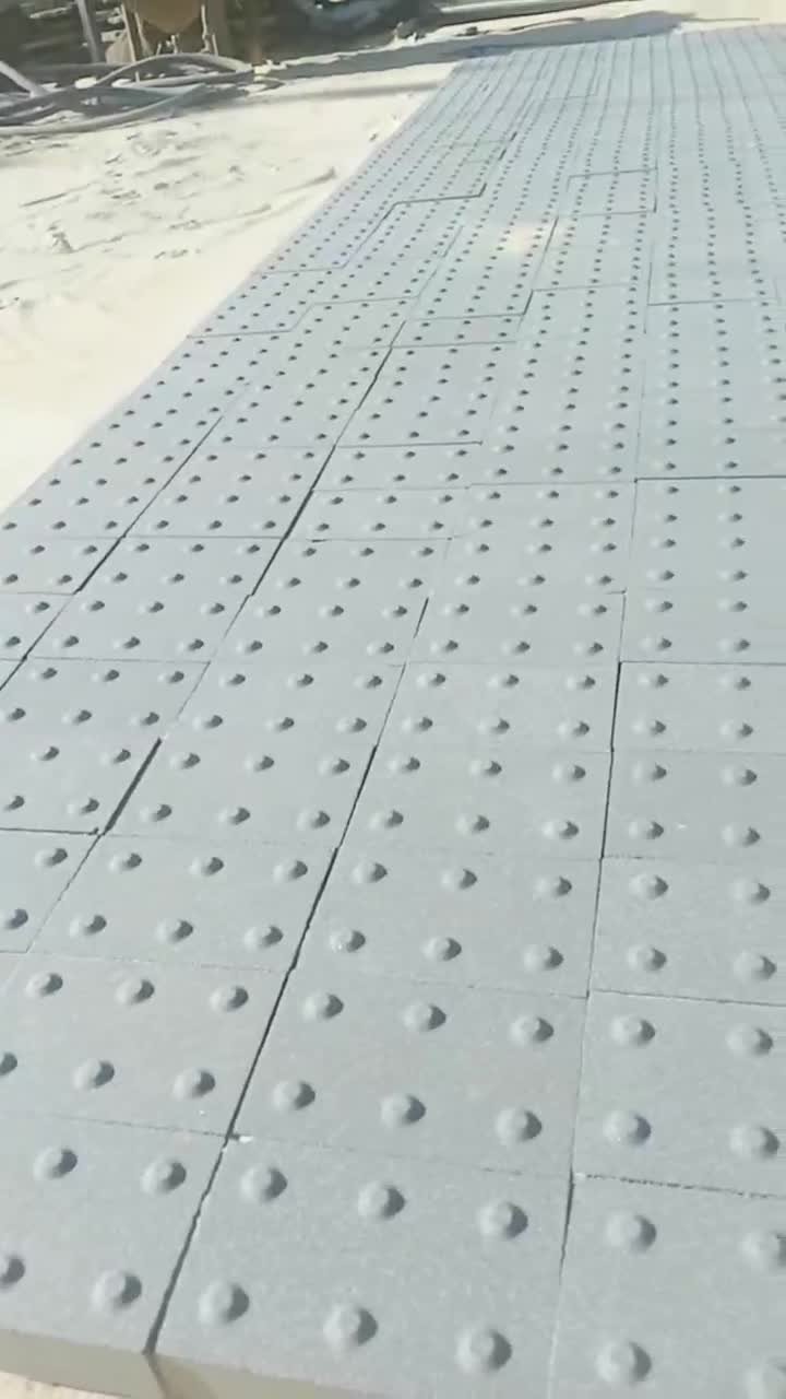 G603 White Sesame Crystal Sandblast Tactile Blind Paver