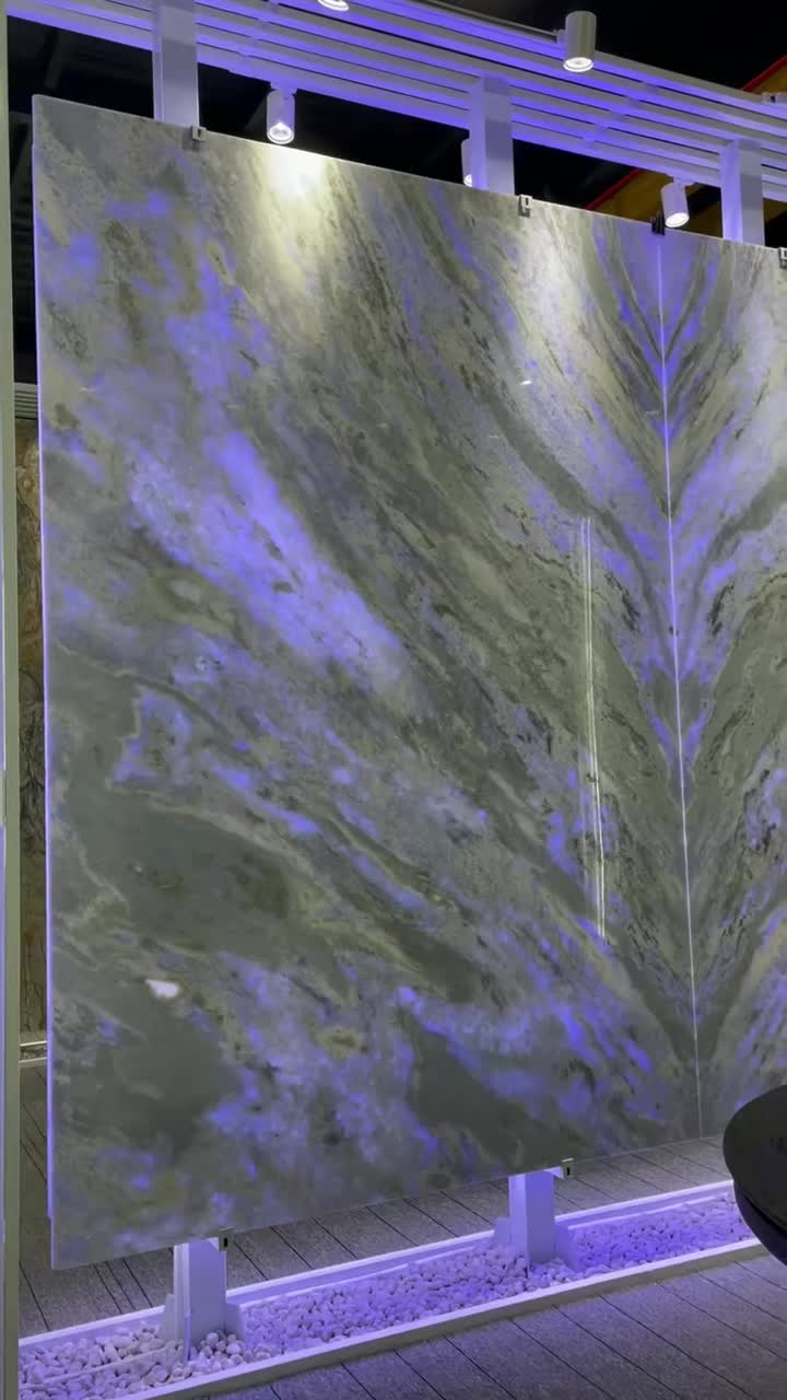 Crystal Blue Marble Slab Suppliers - Wholesale Price - HRST