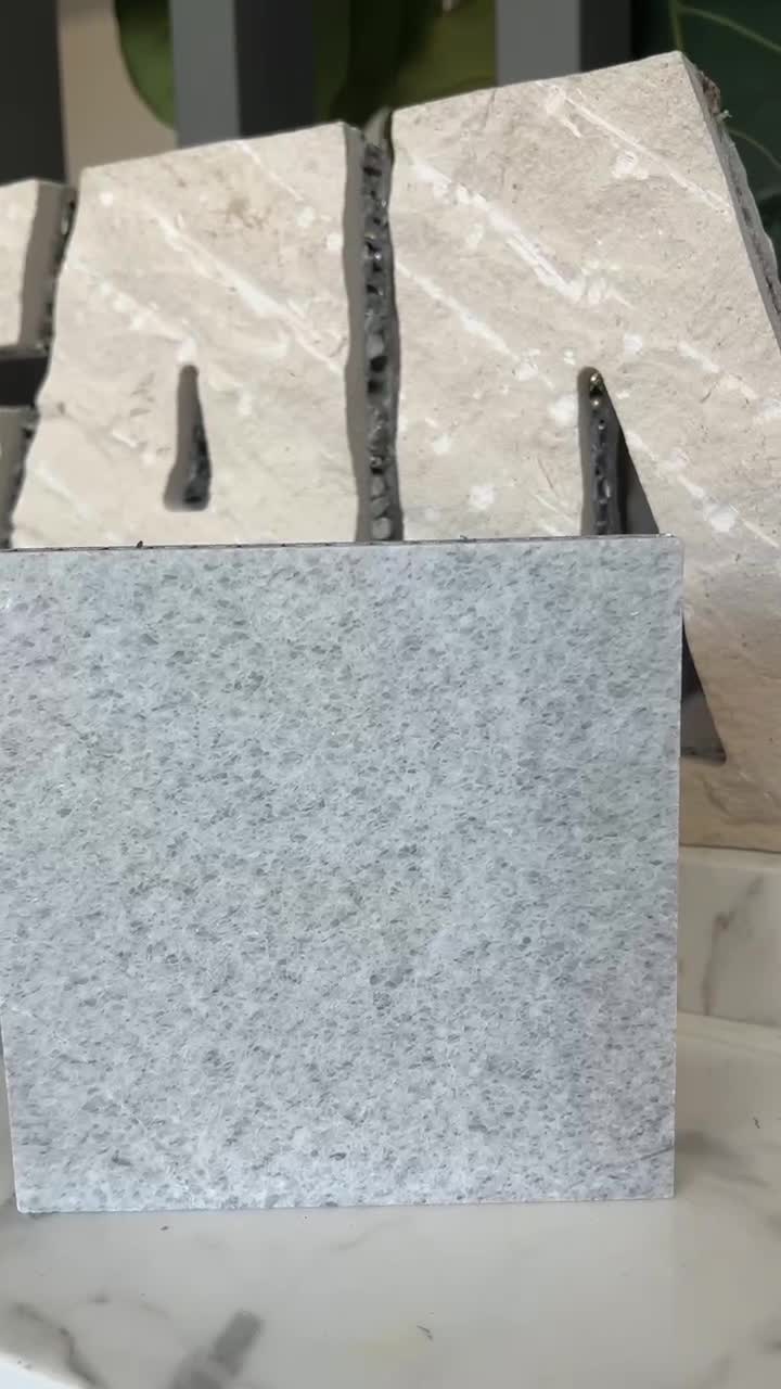 Crystal Grey Granite Laminated With Honeycomb Panels