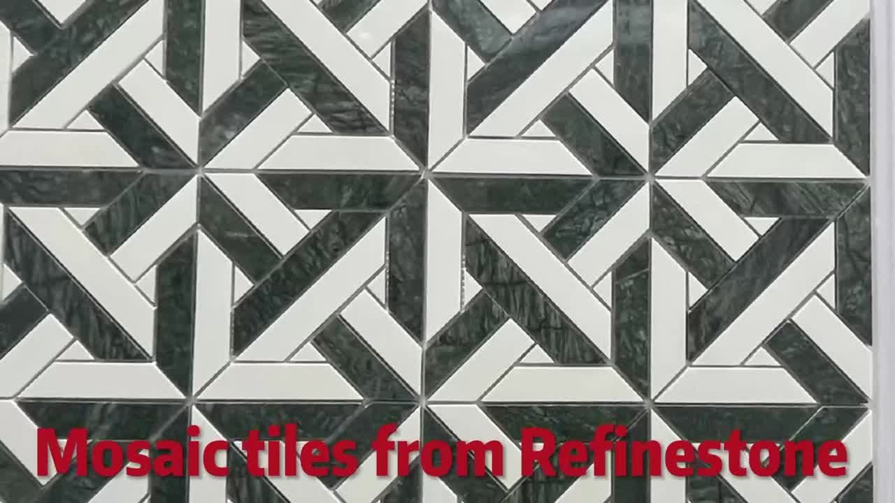 3D L Shaper Surface  Basalt   Wall Mosaic  For Decoration