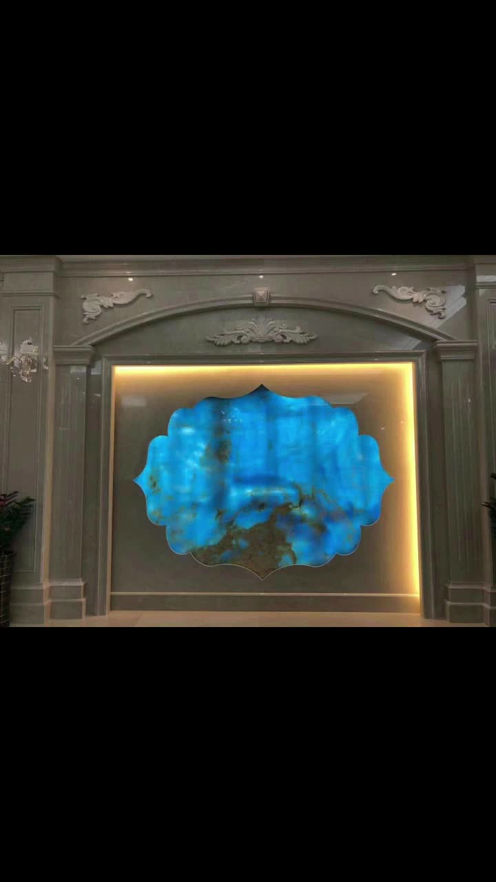 Blue Stone Onyx Wall Tiles For Bathroom