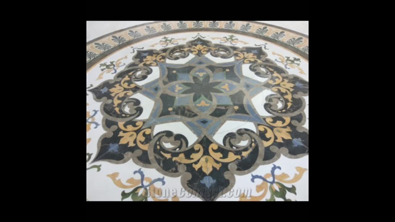 Luxury House Decor Floor Pattern Tiles Marble Medallion