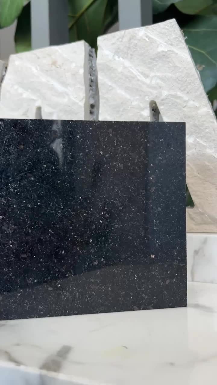 Black Galaxy Granite Laminated Honeycomb Backed Panels