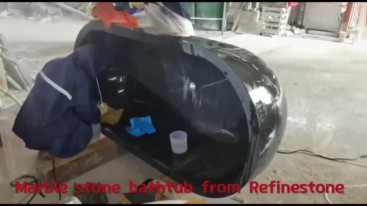 Freestanding Natural Carrara White Marble Bathtub Surround