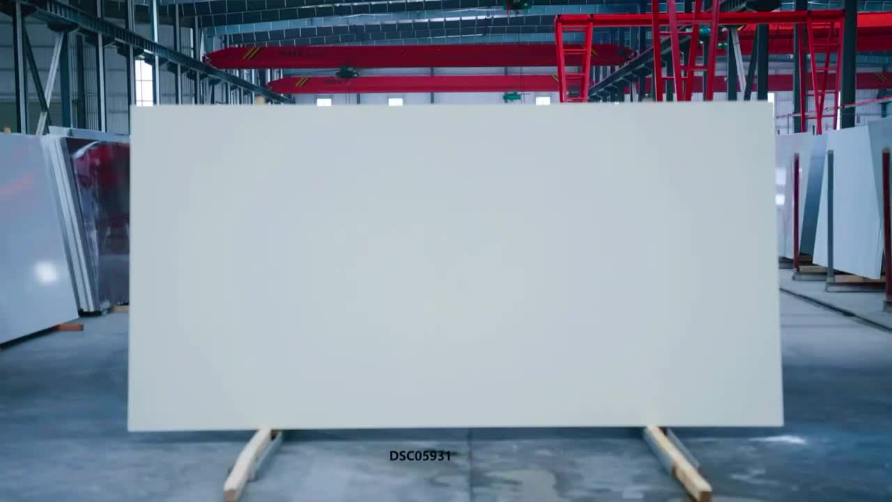 Calacatta Quartz Slabs Glossy Solid Surface