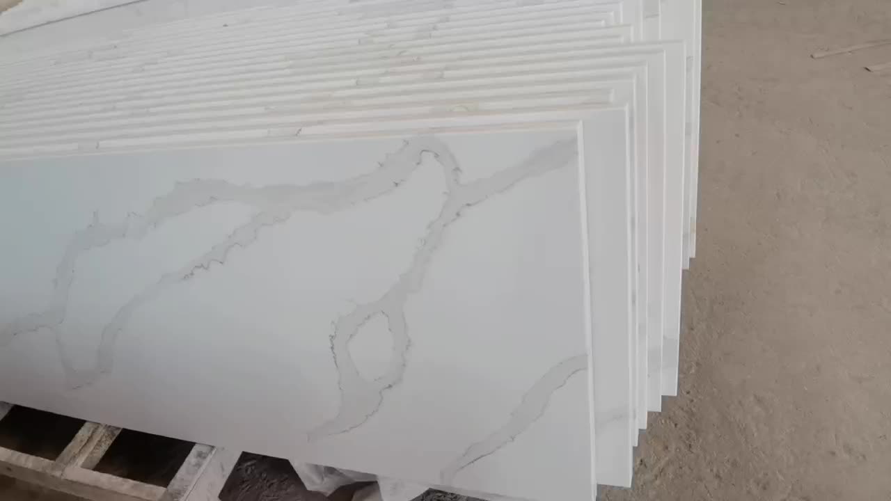 Calacatta White Artificial Stone Quartz Slabs