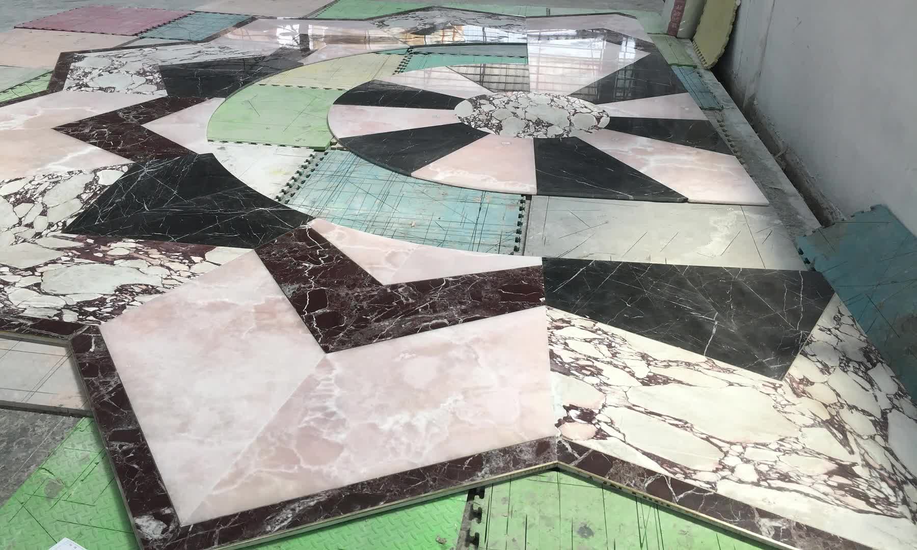 Waterjet Medallions Marble Floor
