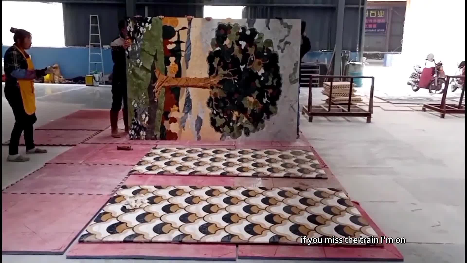 Waterjet Pattern For Wall Decoration Inlay Medallion