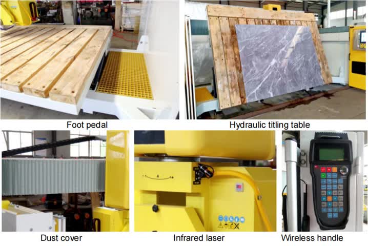 WZQ-500 Multi Function CNC 5 Axis Bridge Saw