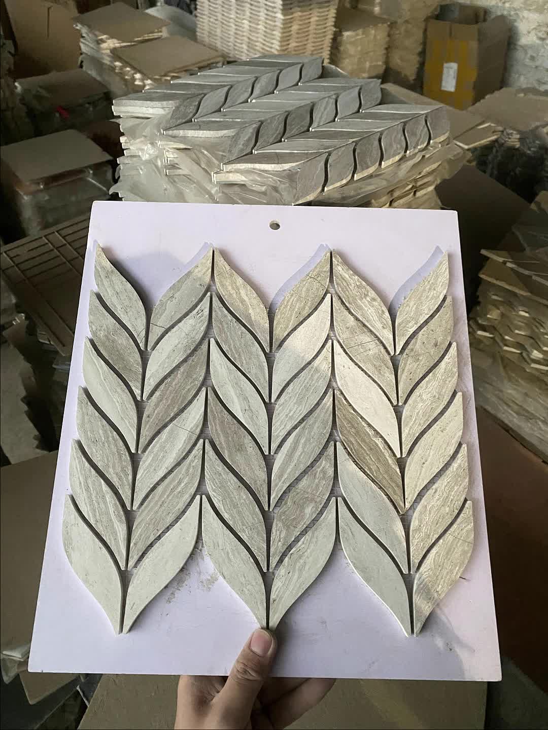 Natural Marble Lantern Mosaic Tiles Pattern