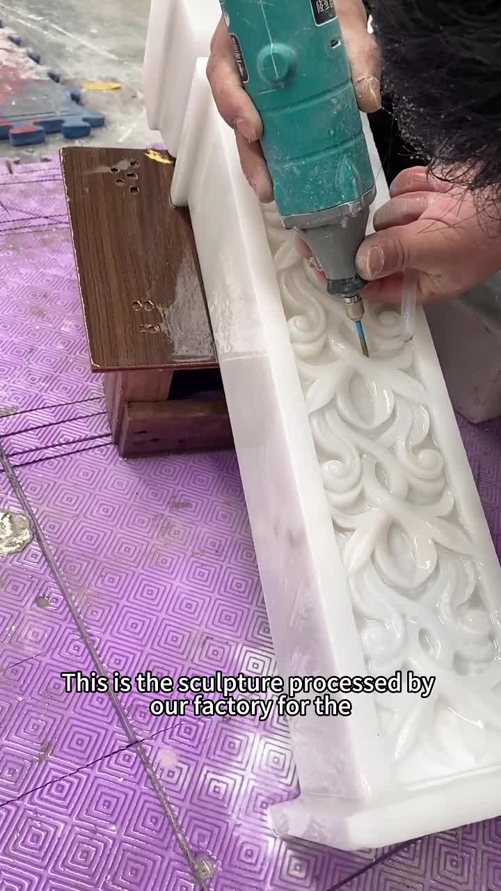White Marble Indoor Fireplace For Mosque And Church