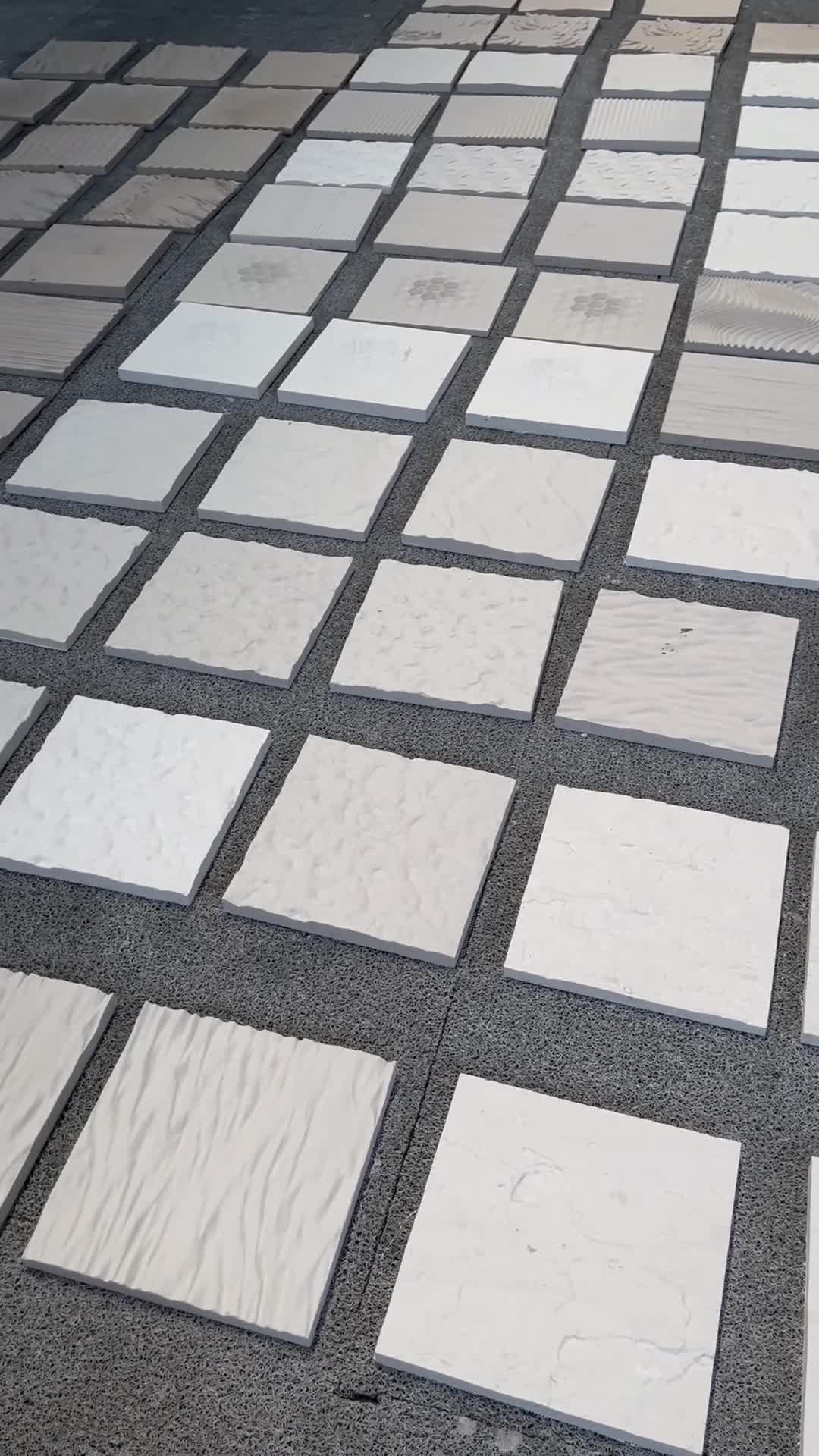 Limestone CNC Wall Panels Flower Design