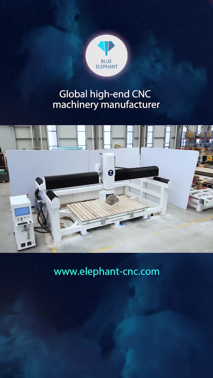 Latest 5 Axis CNC Marble Stone Bridge Saw Machine Assembly Line