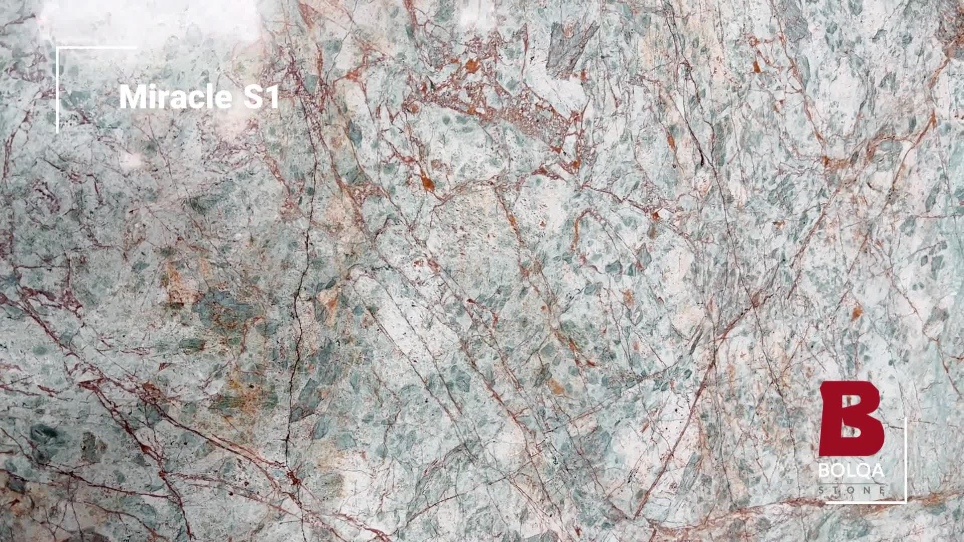 Iran Green Granite Slabs - MIRACLE S1 Firoozeh Granite