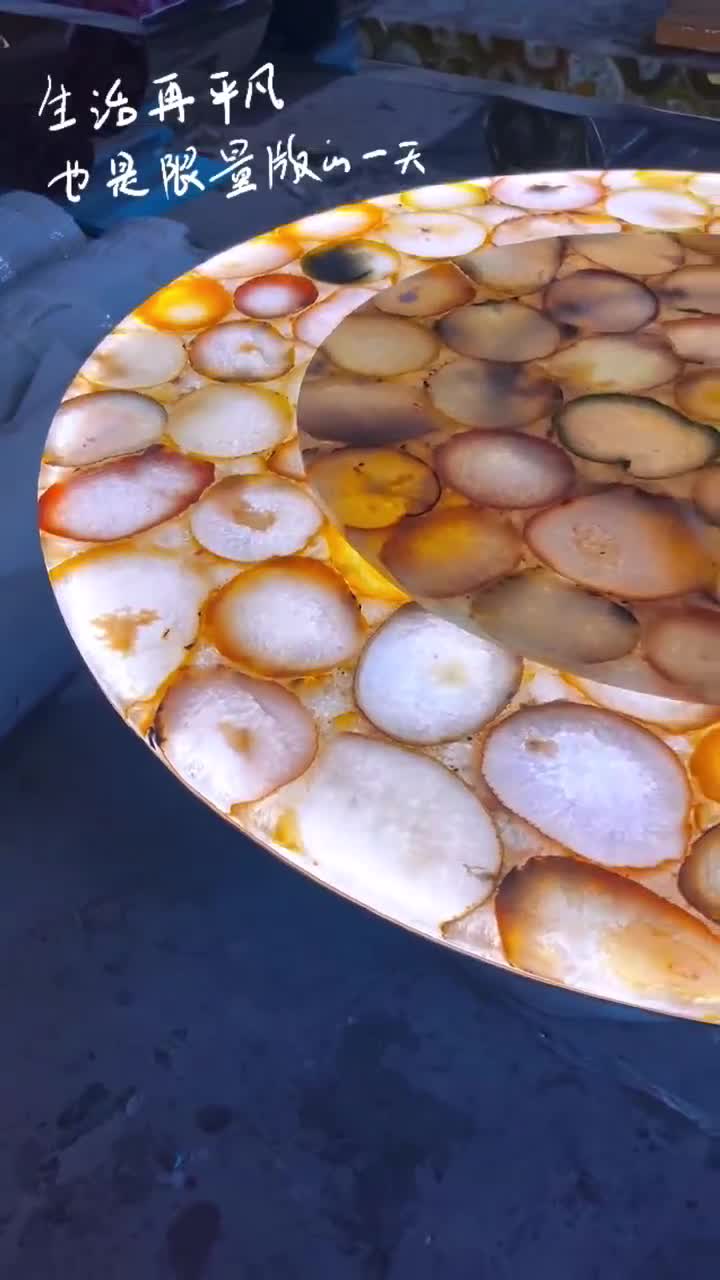 Backlit Semiprecious Stone Office Table Tops