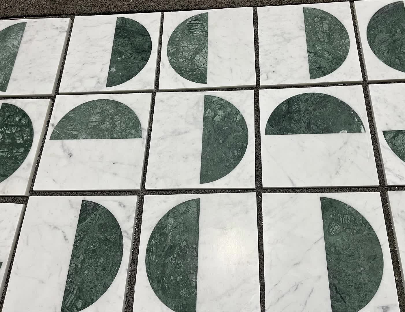 India Green And Carrara White Mosaic Pattern