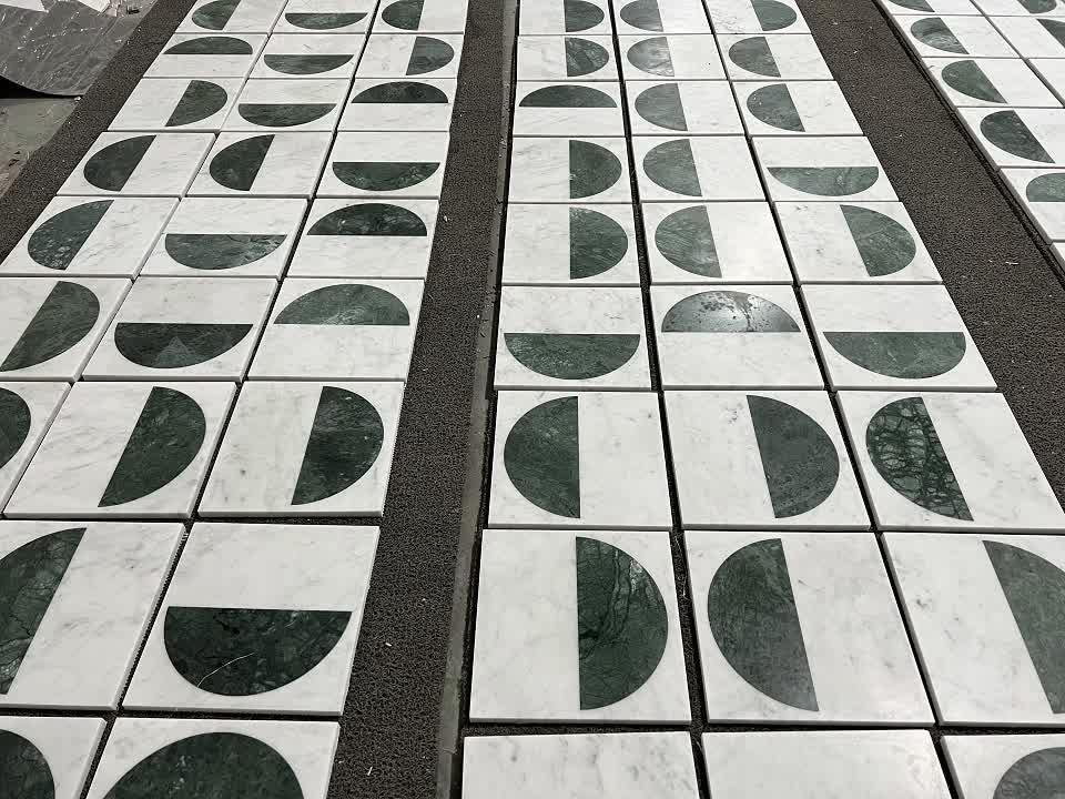 Classic Mosaic Pattern Design Natural Marble