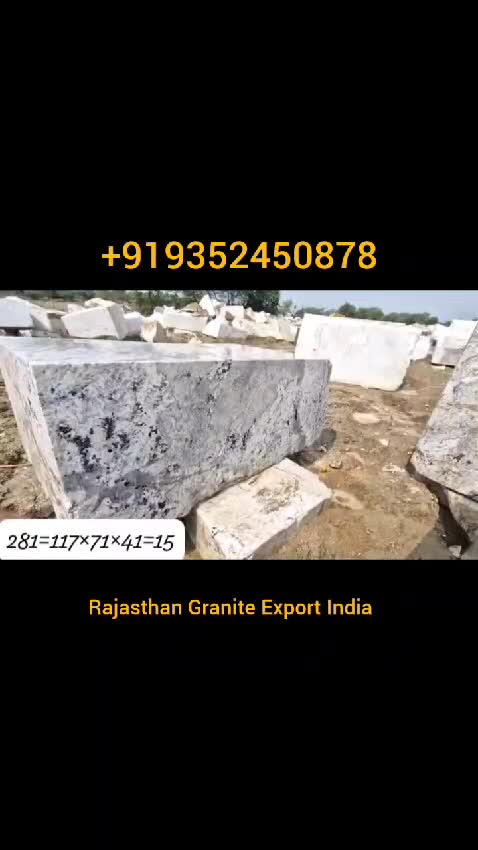 White Alaska Granite Blocks