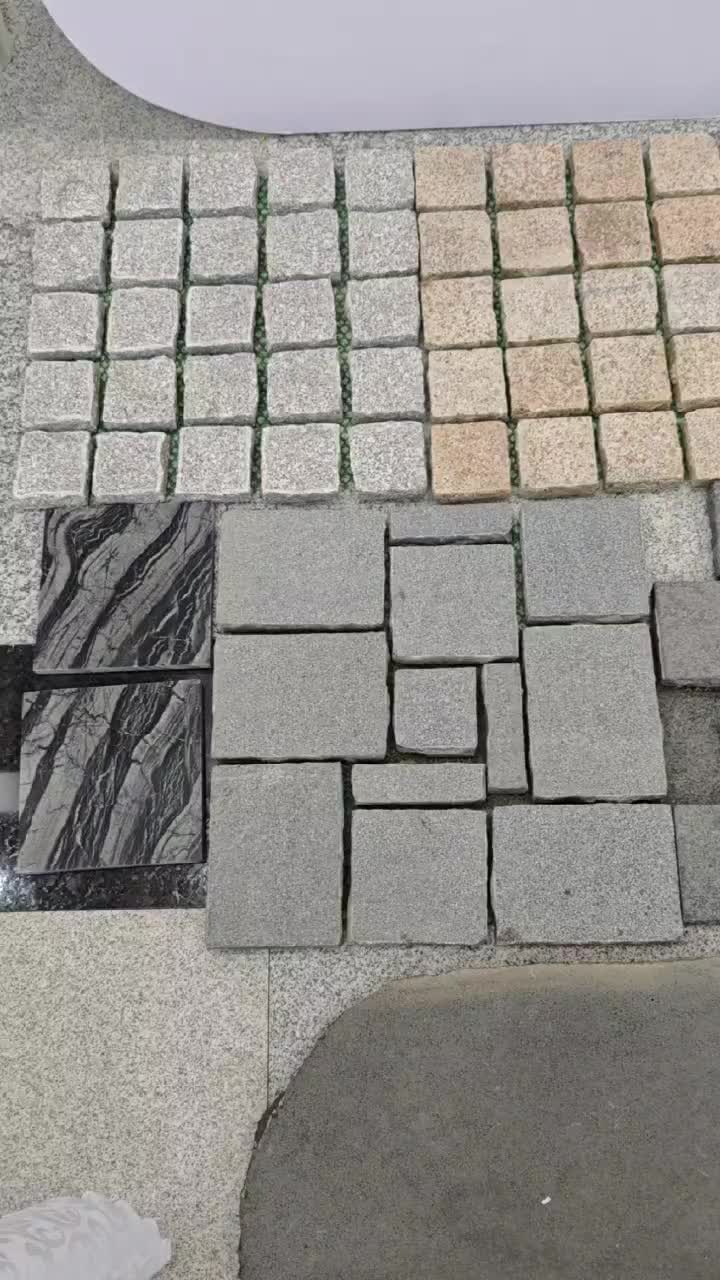 Granite Fan Shaped Paving Stone Set
