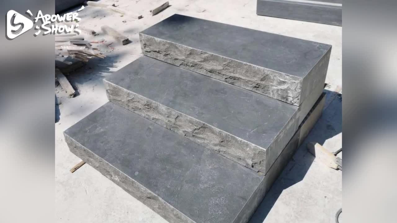 China Blue Limestone Stairs