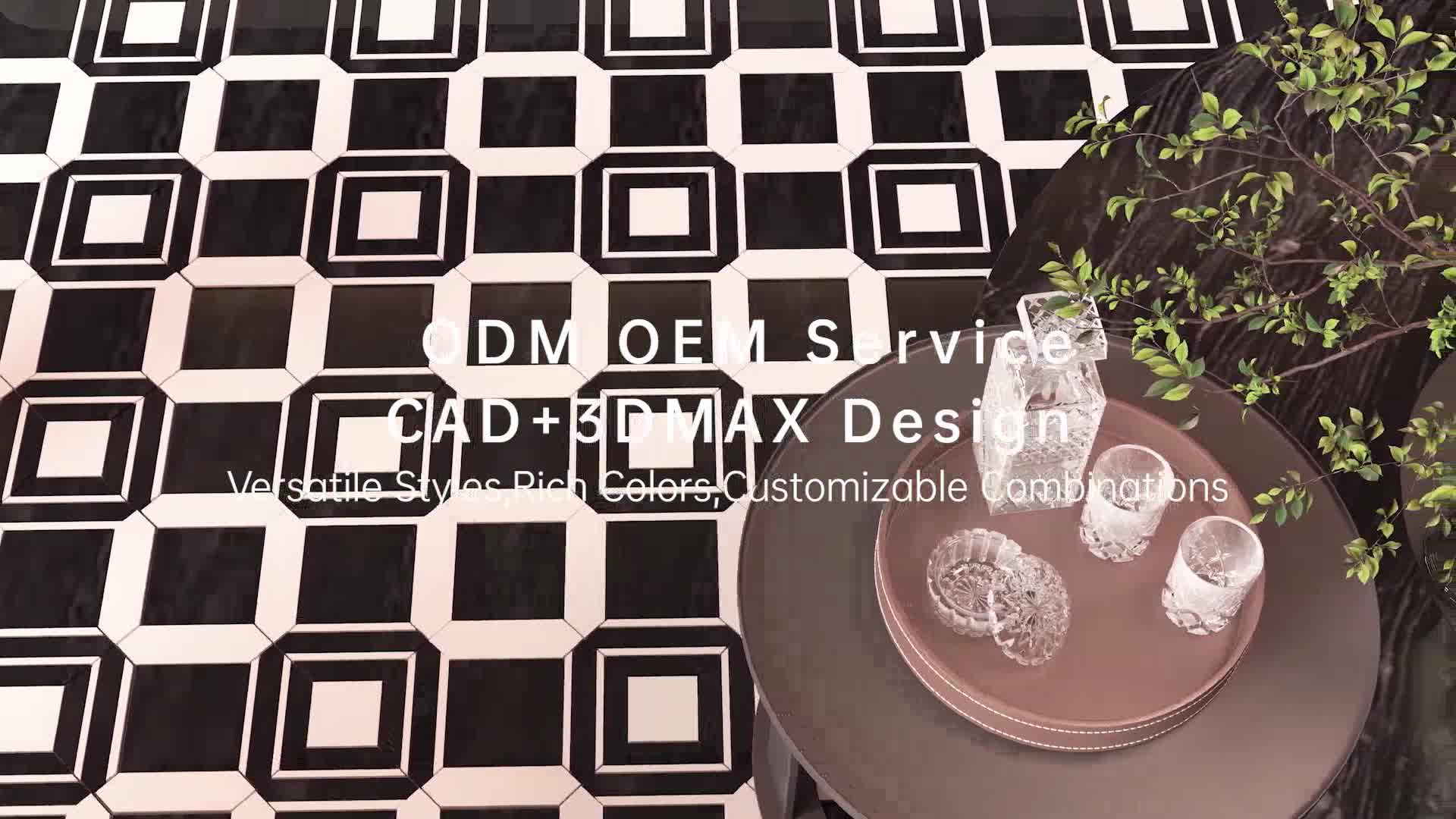 Modern Design Green Mosaic Tiles For Bathroom Wall