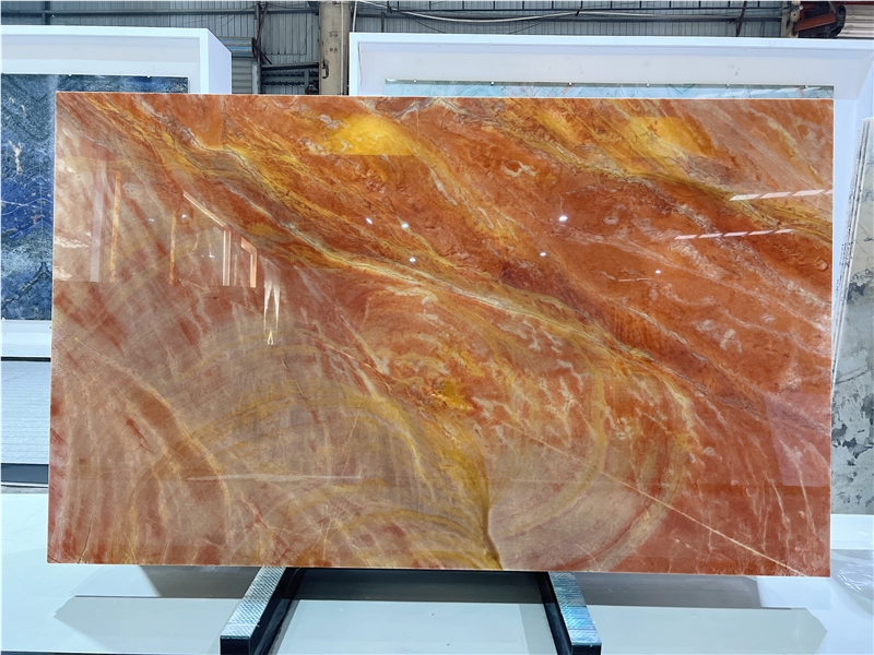 Rainbow Red Marble