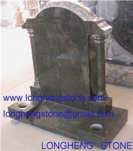 Brown Granite Upright Tombstone
