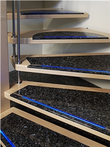 Steps & Risers, Black Granite Steps
