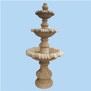 Beige Marble Fountain