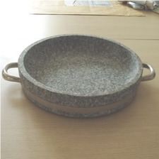 Sell Korea Hornblende-barbecue Plate, Grey Granite Plate