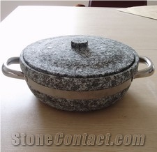 Sell Korea Hornblende-stone Hot Pot, Grey Granite Pots