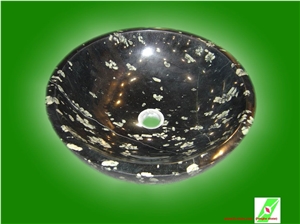 Stone Sink&Basins-4, Black Marble Basins