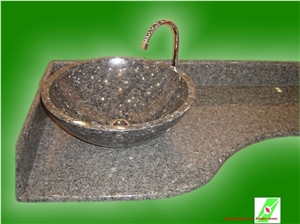 Stone Sinks-4, Brown Granite Sinks