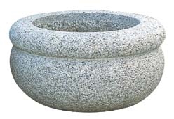 Grey Granite Flowerpot