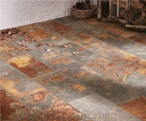Riven Rustic Slate Floor Tile