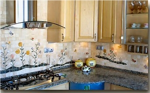 Relief and Granite Applications in Kitchen