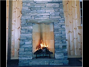 Fireplace with Slate