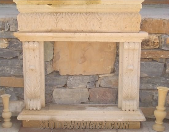 Tufa Stone Fireplace