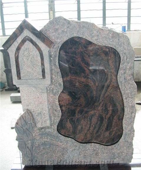 Himalayan Blue Granite Tombstone & Monument