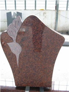 Red Granite Tombstone & Monument
