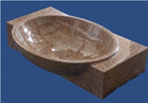 Red Granite Vanity Top with Sink, Red Granite Vanity Tops