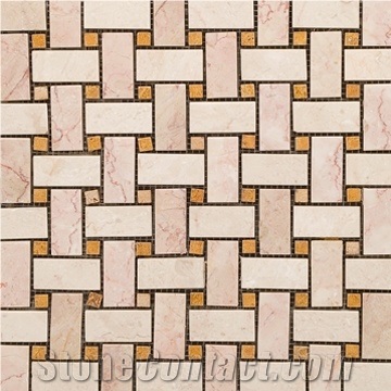 Bilecik Beige -Golden Marble Mosaic
