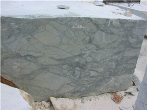 White Arabescato Carrara Marble Block