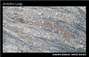 Kinawa Bianco-White Waves Granite
