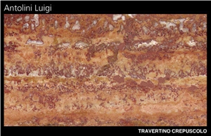 Travertino Crepuscolo Slabs & Tiles, Turkey Red Travertine