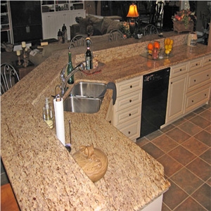 Rajah Yellow Granite Kitchen Countertops