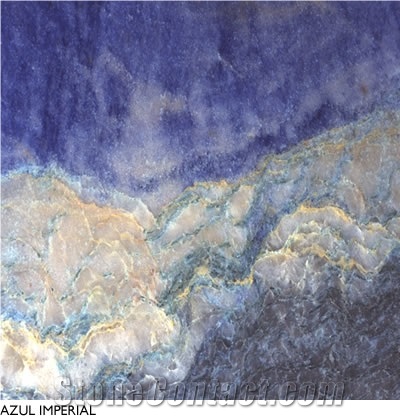 Azul Imperial Quartzite Slabs & Tiles, Brazil Blue Quartzite