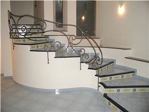 Grey Marble Stairs and Steps