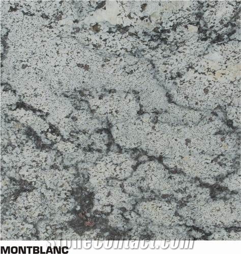 Mont Blanc Granite Slabs & Tiles, Brazil White Granite