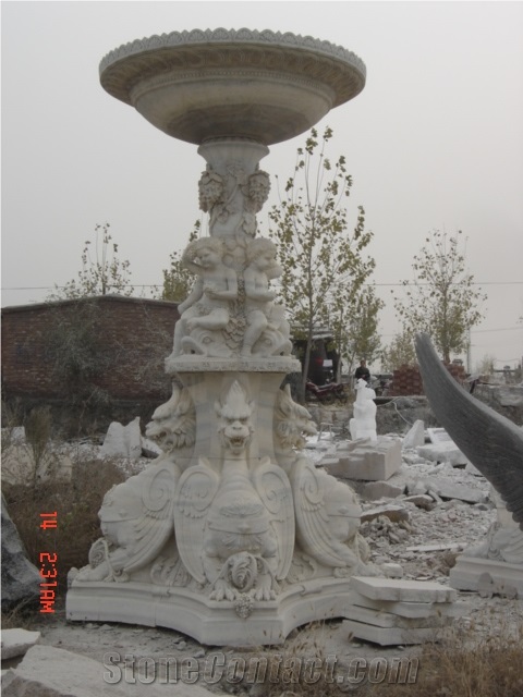 White Marble Garden Fountains